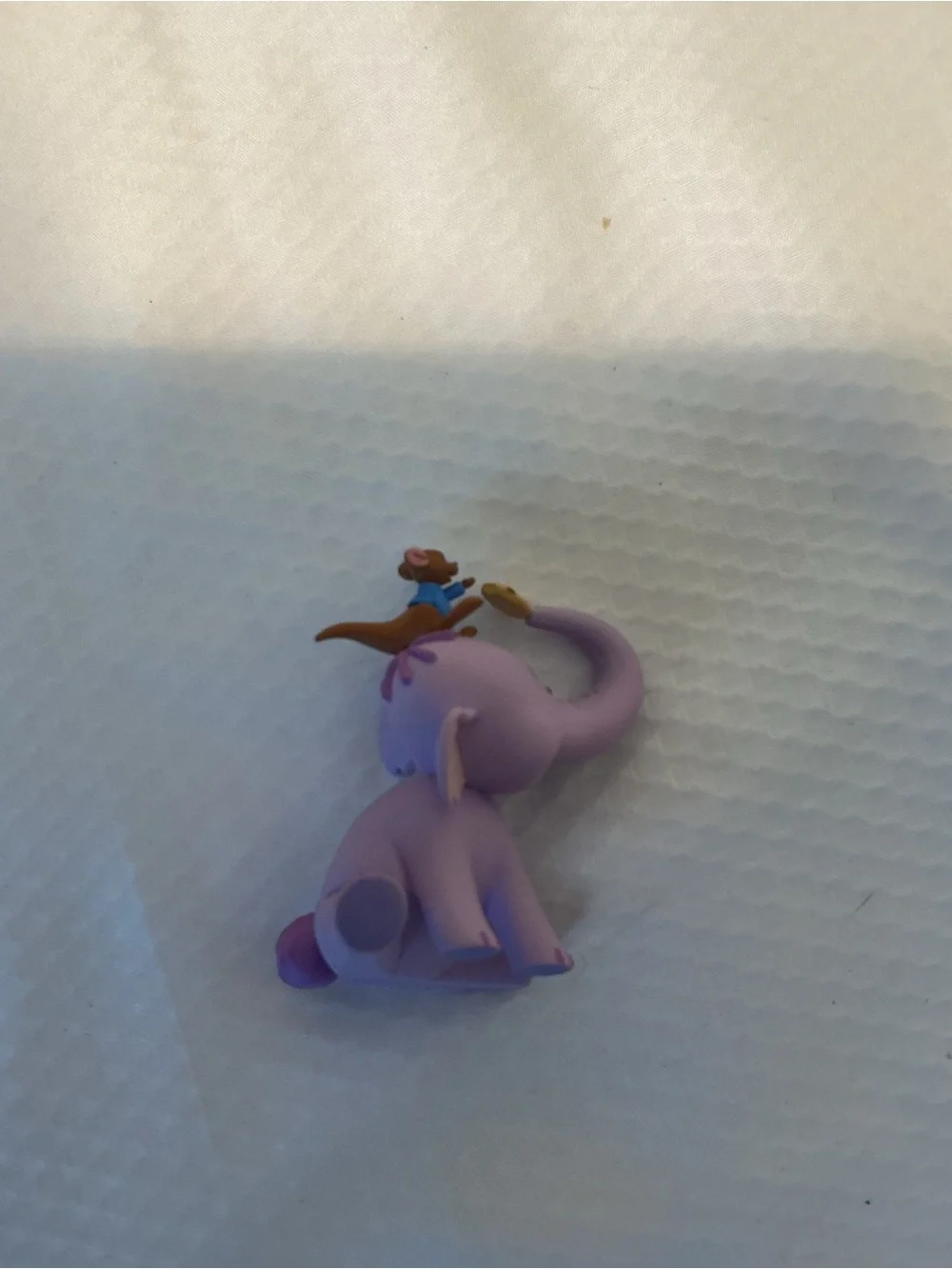 Hallmark Purple Elephant Ornament with Tiny Animal Stack2005